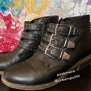 Report Black Buckled Shoes